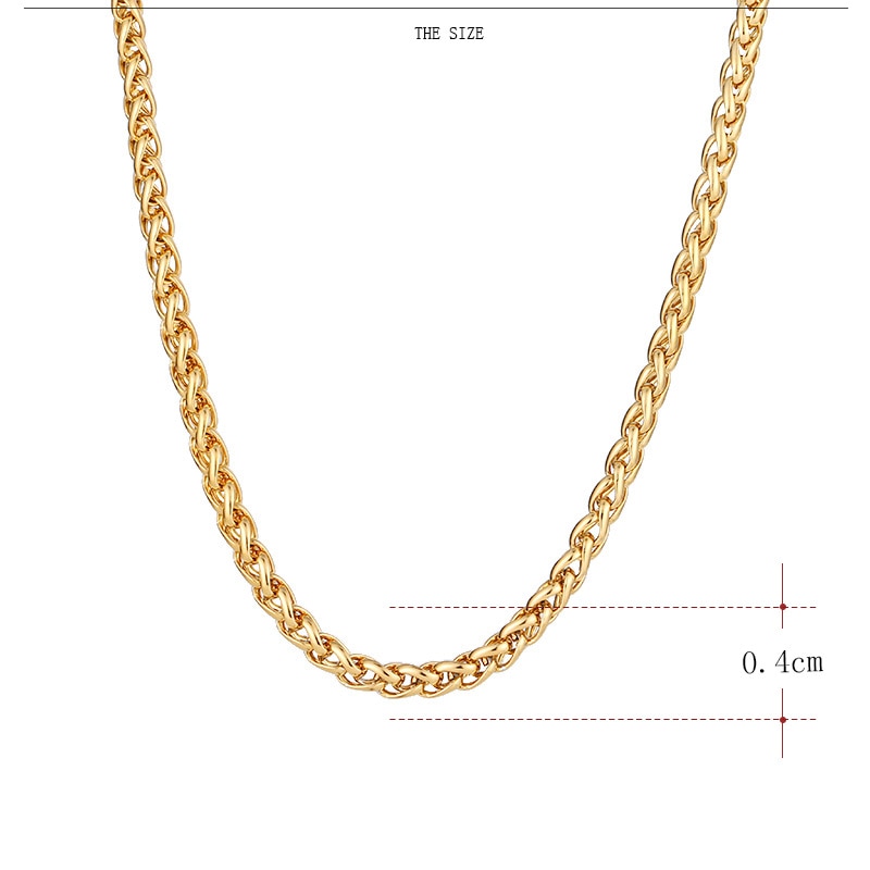 CACANA Stainless Steel Chain Necklaces For Man Women Gold Silver Color For Pendant Flower Basket Donot Fade Jewelry N1914