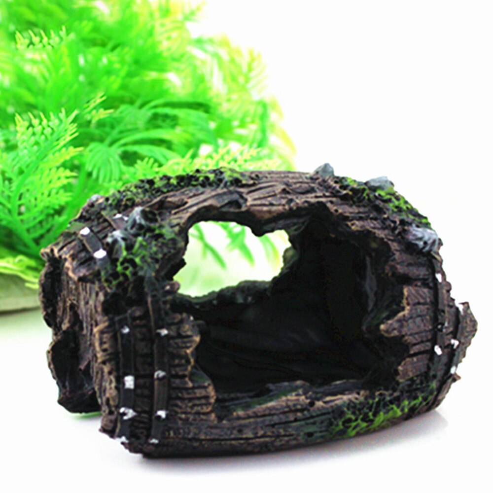 Hars aquarium ornamenten decoraties kunstmatige vat grot landschapsarchitectuur accessoires voor aquarium aquarium decoratie achtergrond