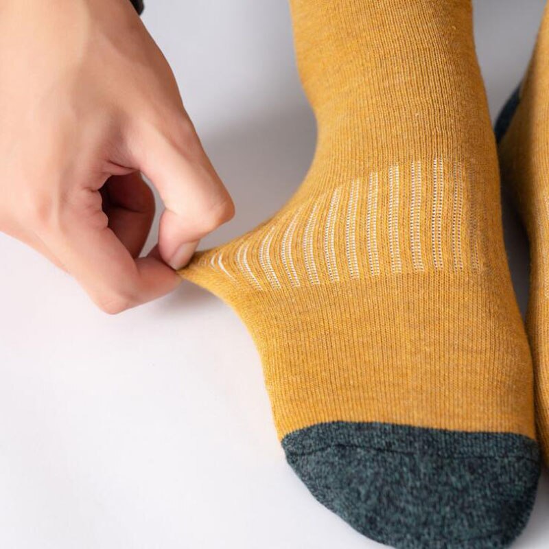 5 paar japanse katoenen herensokken dikke badstof lange sokken heren zakelijke herfst winter warme sokken calcetines meias
