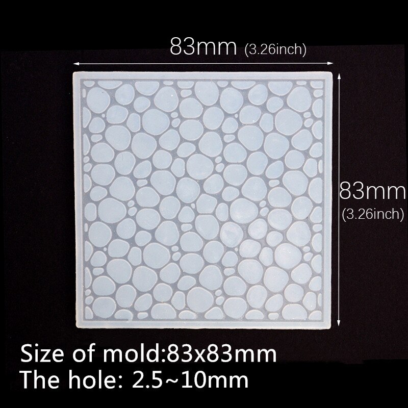 SNASAN Silicone Mold water wave ocean style Resin Silicone Mould Jewelry Making tool UV epoxy resin molds: Square