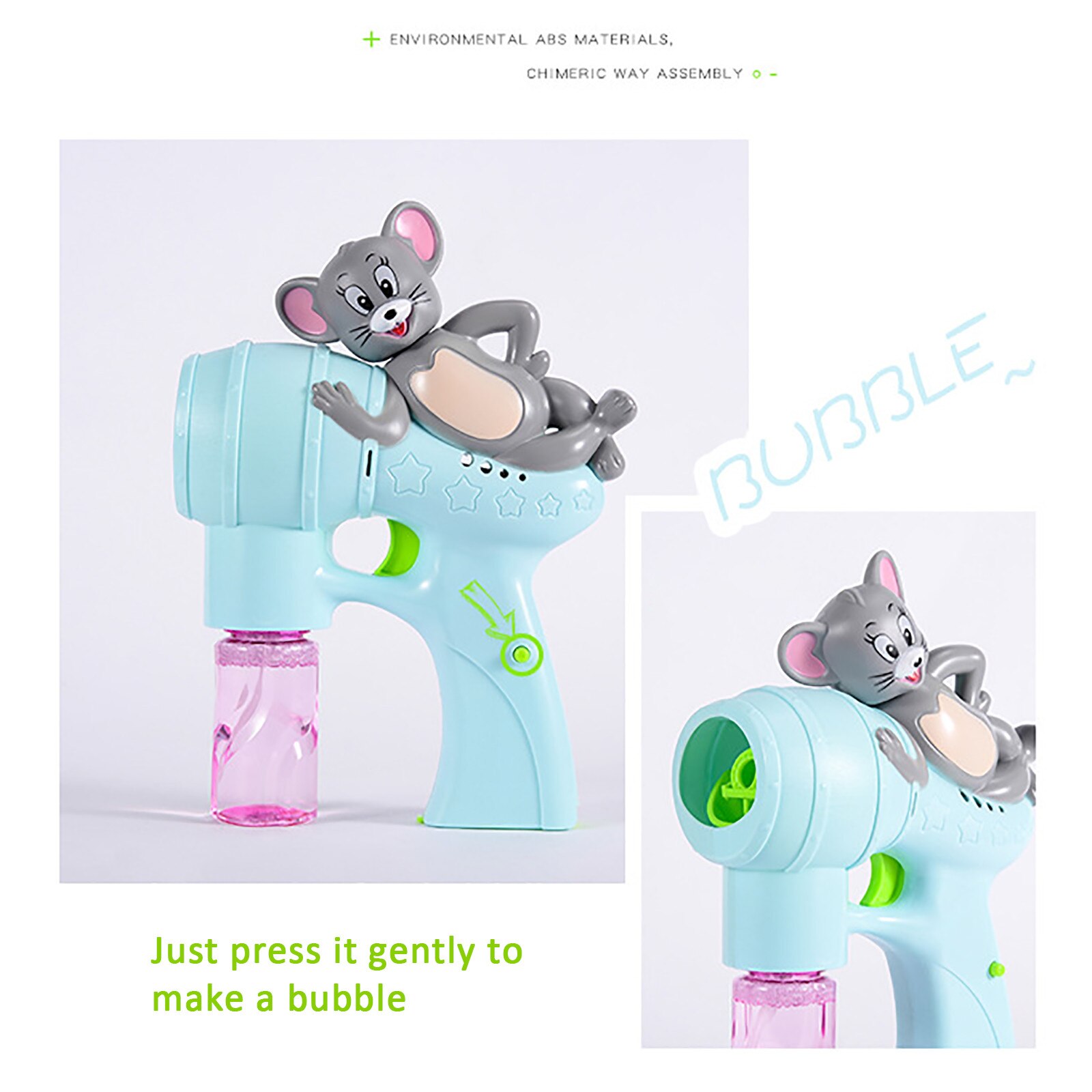 100ml Automatic Music Bubble Machine Cartoon Machine With Bubble Water Christmas Toys Automatic Bubble Maker
