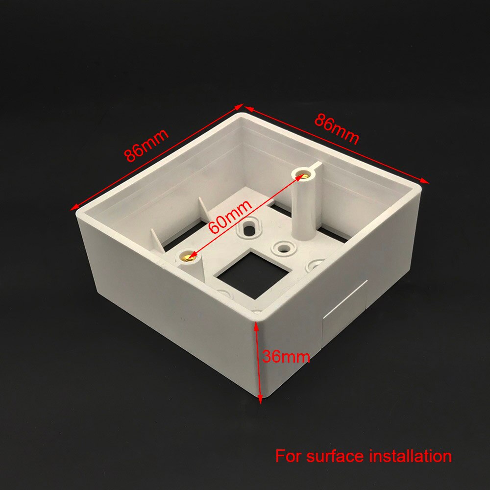 Wall Mounted Junction Box for Thermostat White Color Thermostat Installation Box Mounting Box For Wall Surface