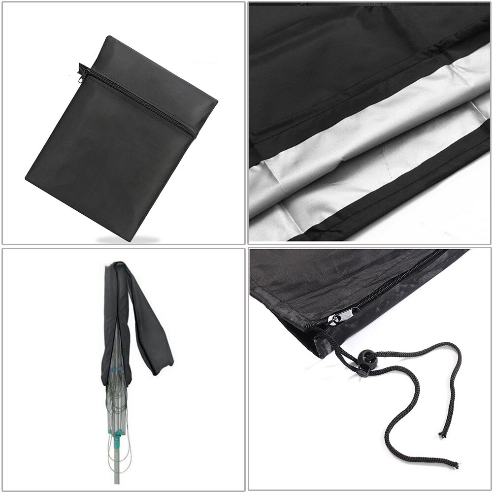 Outdoor Umbrella Drying Rack Protective Cover Water Clothes Dryer 210D Oxford Cloth Coated With Pu Coating For Garden Courtyard