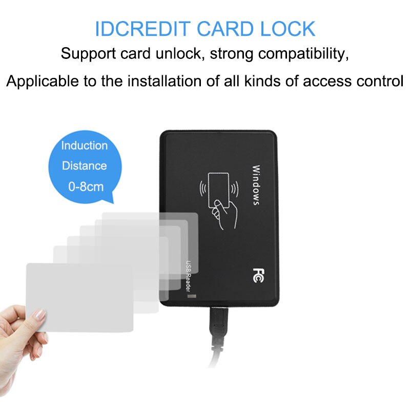 125Khz RFID Reader EM4100 USB Proximity Sensor Smart Card Reader no drive issuing device EM ID USB RFID IC RFID Card Reader
