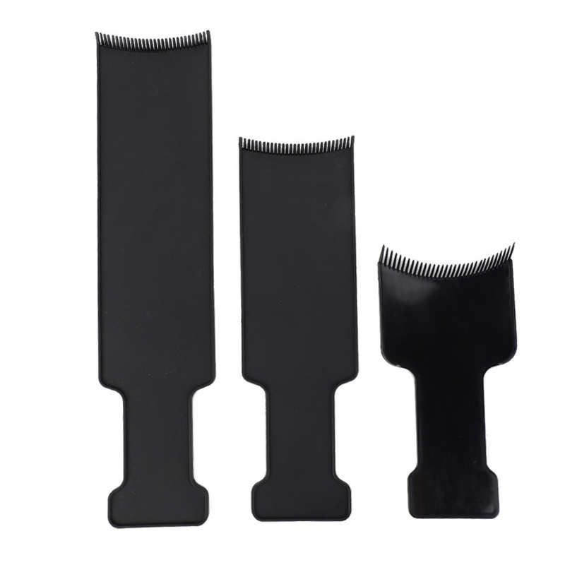 3 størrelser hårfarvningsbørste highlight board toning kam tallerken salon frisør styling værktøj hårfarve plade farve tilbehør