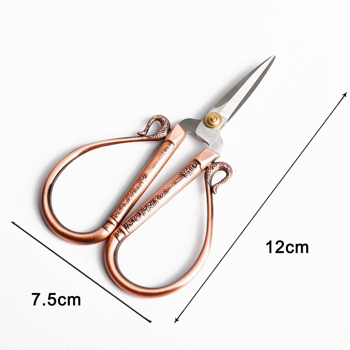 1pcs Exquisite Stainless Steel Antique Scissors European Retro Classic Craft Sewing Handicraft Scissor DIY Stitch Tools: Style 20