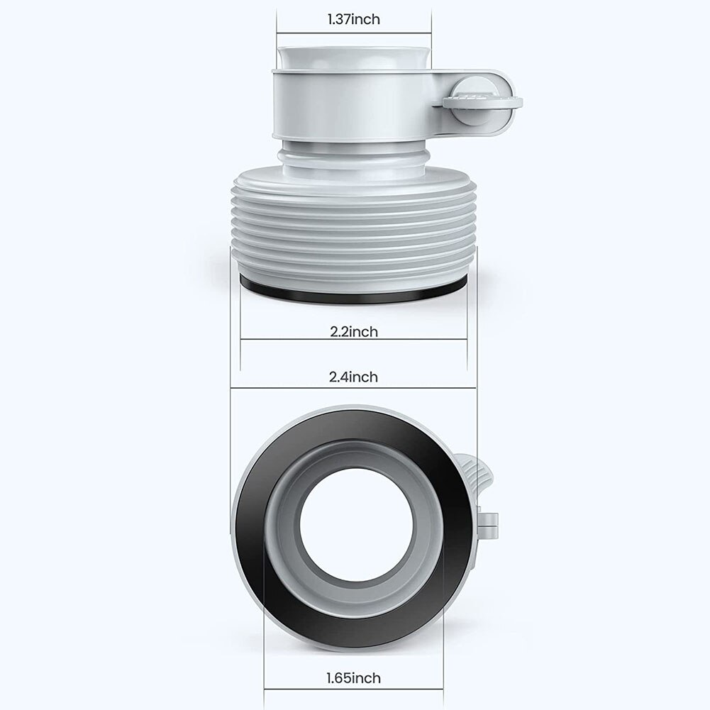 Válvula de émbolo para Cubiertas de piscinas INTEX, adaptador de conversión de manguera de abrazadera de 1,25 &quot;a 1,5&quot;, 2 piezas