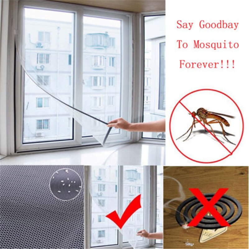 Filet Anti-moustique Portable amovible | Grand écran pour fenêtre, petit filet à mailles, moustiquaire anti-moustiques, 1PC