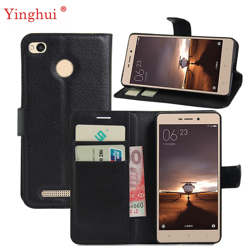 Funda para Xiaomi redmi 3 S, funda para Redmi 3 pro 3 S, funda de piel con tapa de para Xiaomi Redmi 3pro, Funda tipo libro con soporte