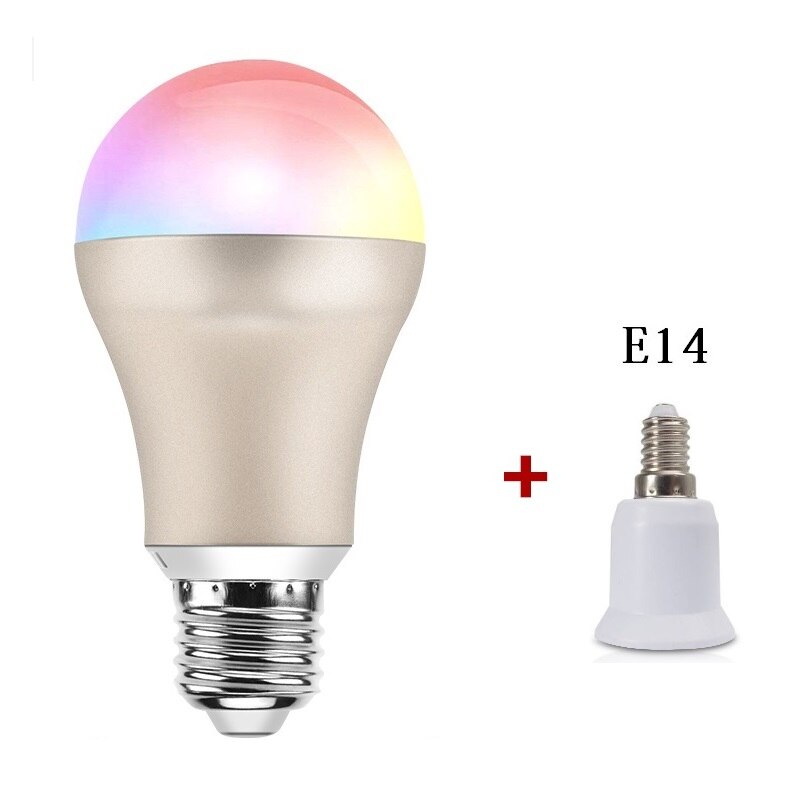 CR60 E27 Led Lamp Dimmer Wifi Slimme Lampen APP Afstandsbediening Wifi Lichtschakelaar Led RGBW Lamp B22 werkt Met Alexa: E14