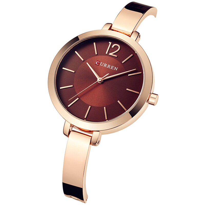 CURREN Gold Women Watches Stainless Steel Ultra thin Quartz Watch Woman Romantic Clock Women&#39;s Watches Montre Femme