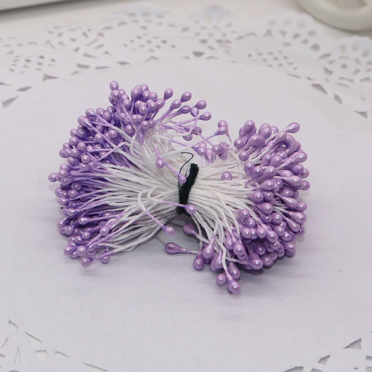 288 pièces 3mm multi couleurs options perle fleur étamine pistil décoration de gâteau pour bricolage Double têtes