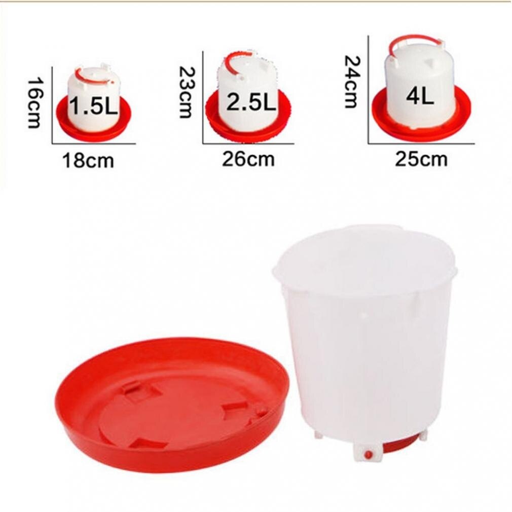 Bebedero automático de plástico para pollos, tazas para beber agua, fácil, , 1 Uds.: S