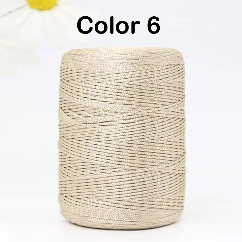 1mm 230 Meters Summer Crochet Thread for DIY Knitting Bag Shoes Hat Hollow Polyester Rope for Handmade Yarn Craft Ice Silk