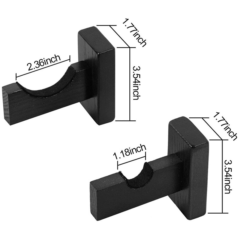 4 Pcs Honkbalknuppel Display Wall Mount, Beschermende Rack Beugels Hanger Honkbalknuppel Houder Case Voor Horizontale Display