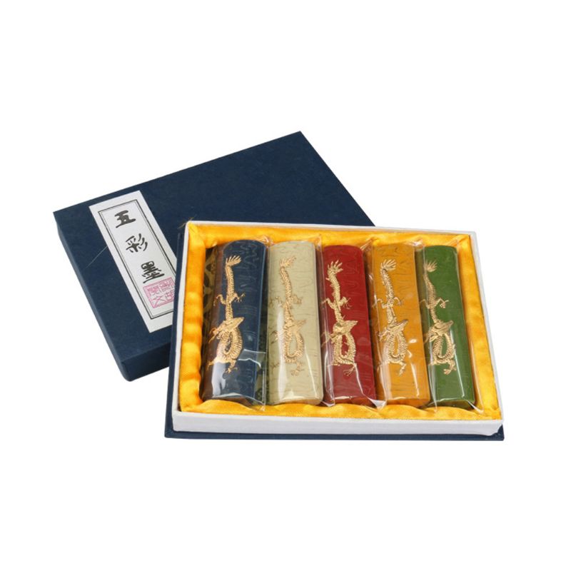 Ink Stick Block Set for Painting Gongbi Drawing Ink Painting and Brush Shodo Calligraphy