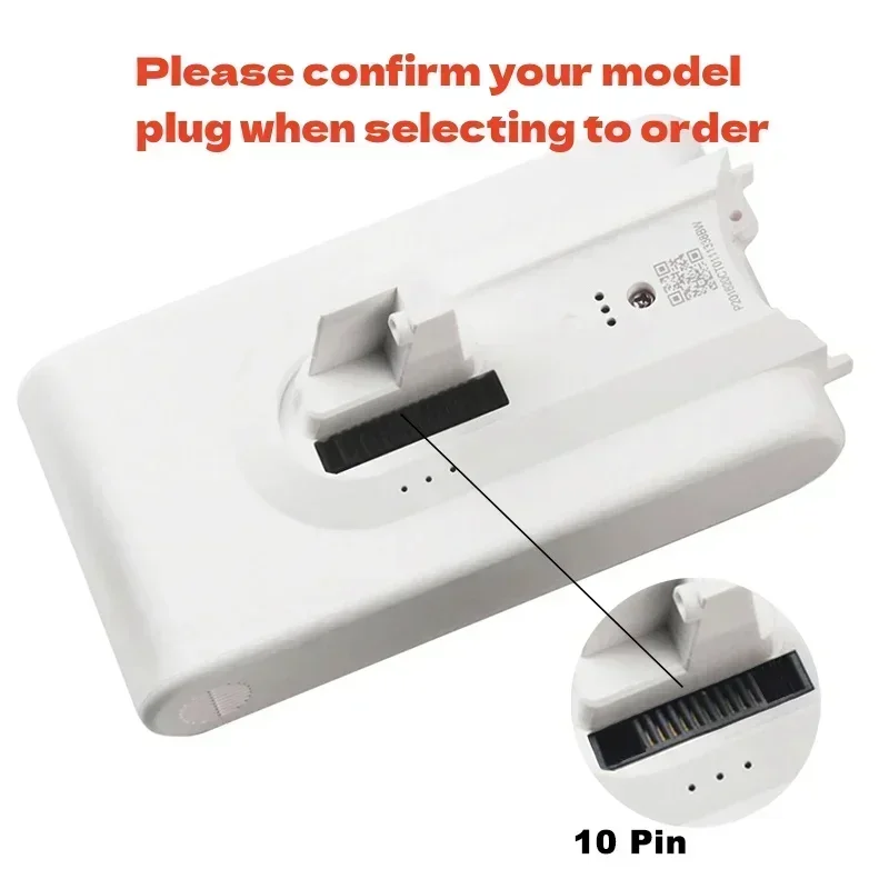 Wymienny odkurzacz 5000 mAh - zapasowa bateria robić akumulatora litowo-jonowego Xiaomi Dreame V8, V9, V10, V10zawodowiec, VVN3, VVN4, VVN5, XR