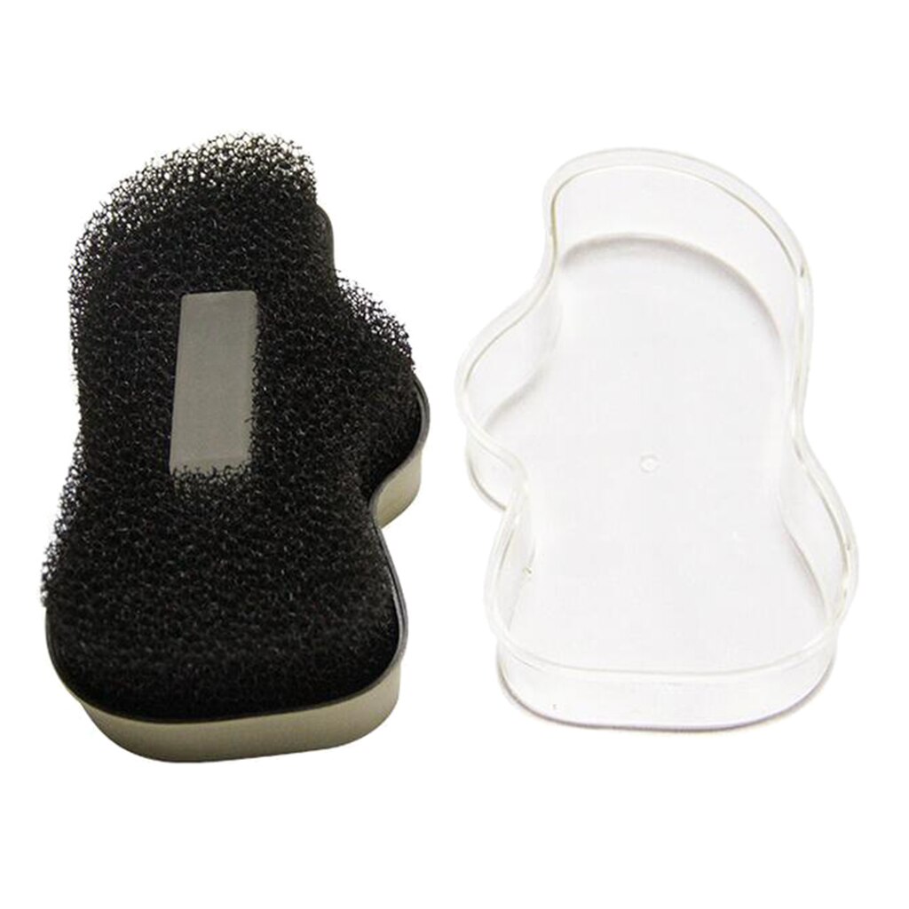 Sponge Brush Shoe Shine Clean Polish Buffing Wax Tool With Box