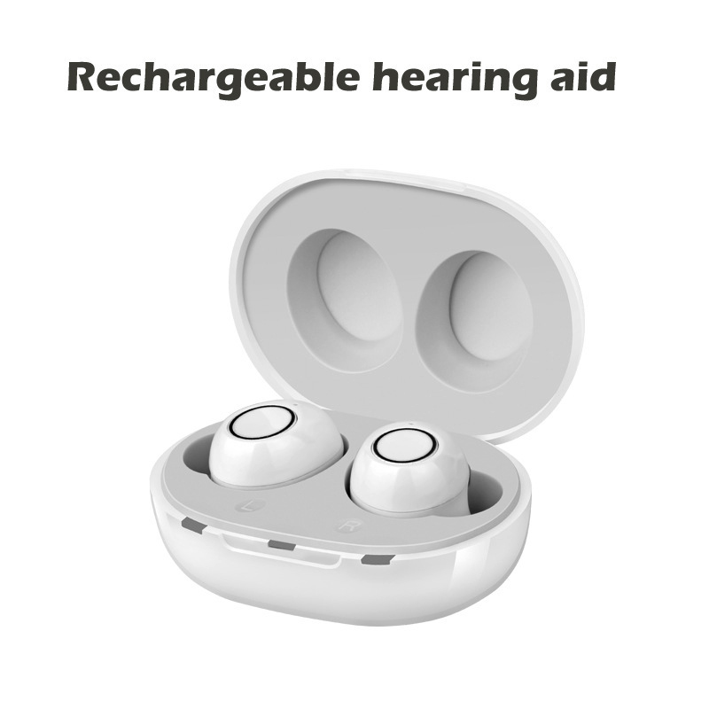 Simple operation smart hearing aids rechargeable low noise broadband one key operation loudspeaker deaf hearing aids