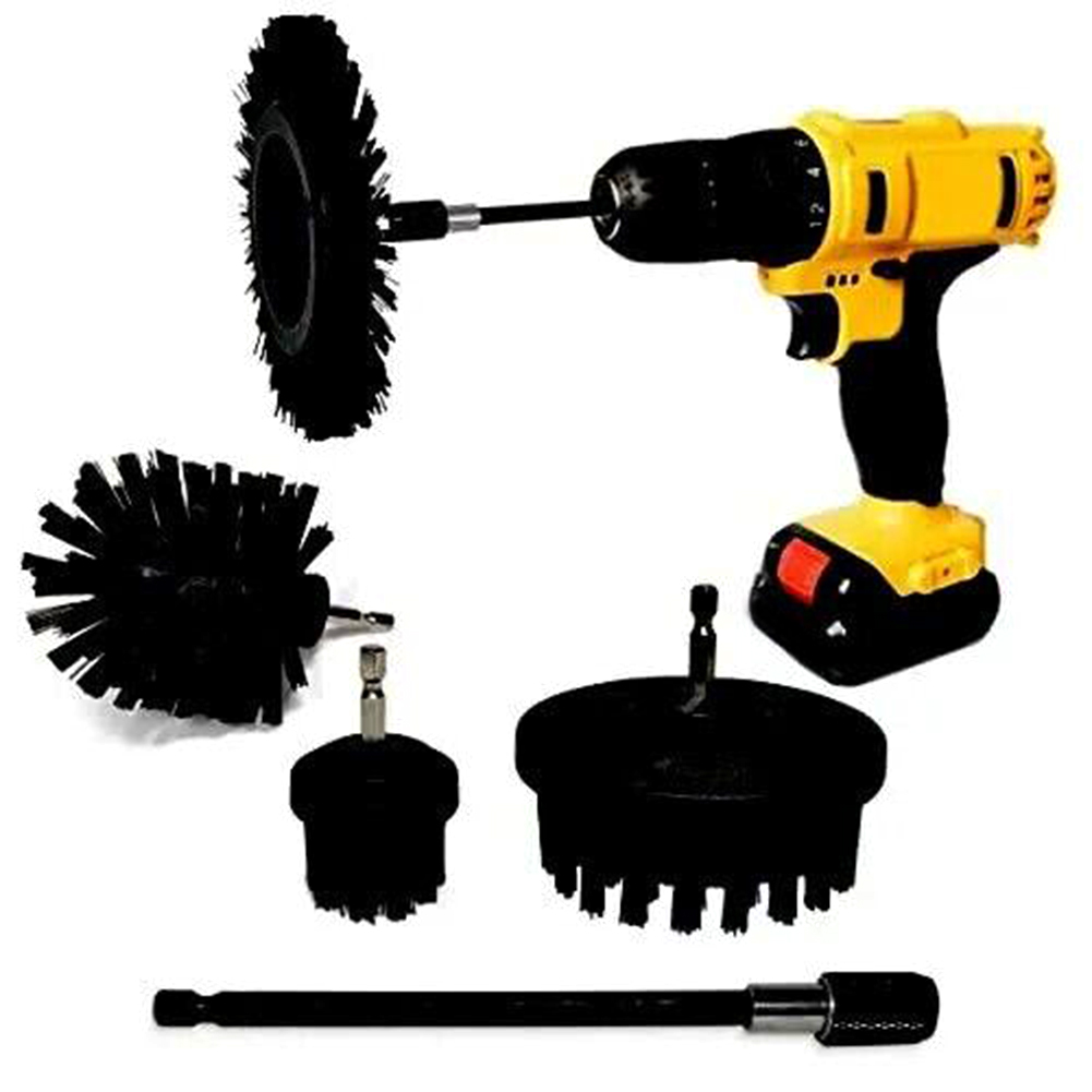 Kit de limpieza de barbacoa, cepillo de parrilla sin cable y seguro de usar con un taladro inalámbrico o cable, herramientas de bricolaje para el hogar, accesorios, herramienta eléctrica