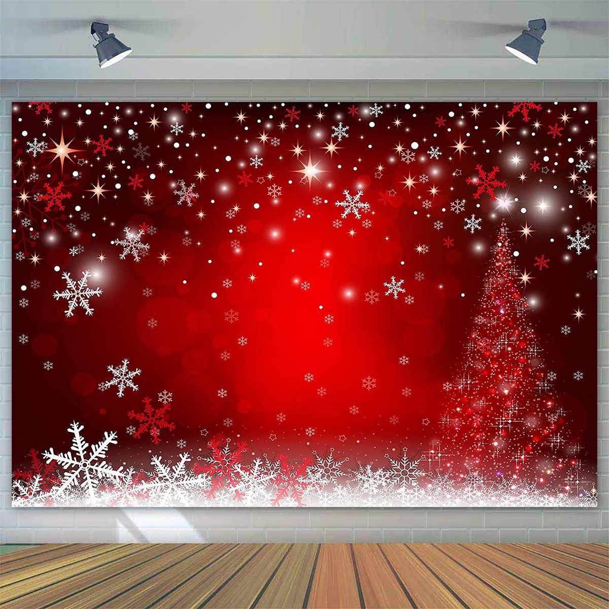 Christmas Backdrop Birthday Photography Background For Photo Studio Photophone Red Christmas Photo Background For Children