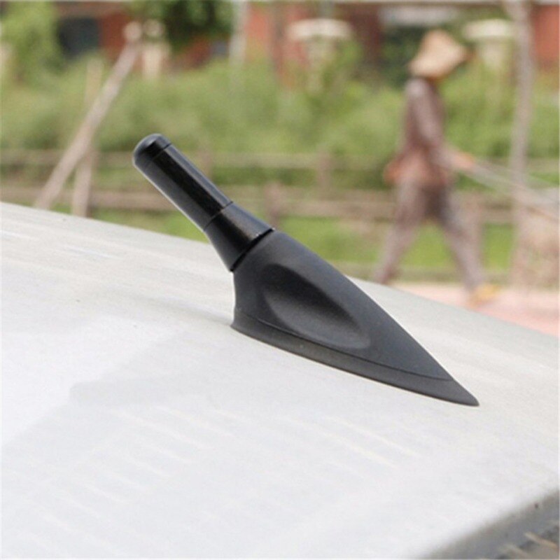 Bilstyling tagantenne forbedret signal 3.5cm kulfiber skrue metal kort stubbet mast antenne radio auto tilbehør