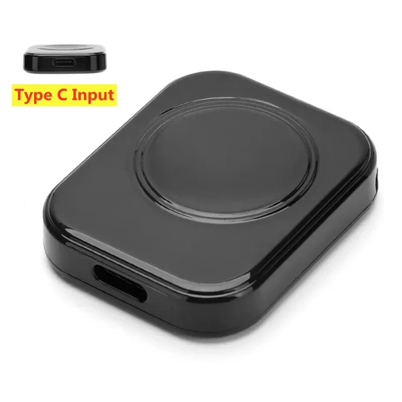 Hurtig magnetisk trådløs oplader til apple watch-serien 5 se iwatch 9 8 7 6 ultra dock-adapter type  c 8 -benet bærbar opladning: Brun