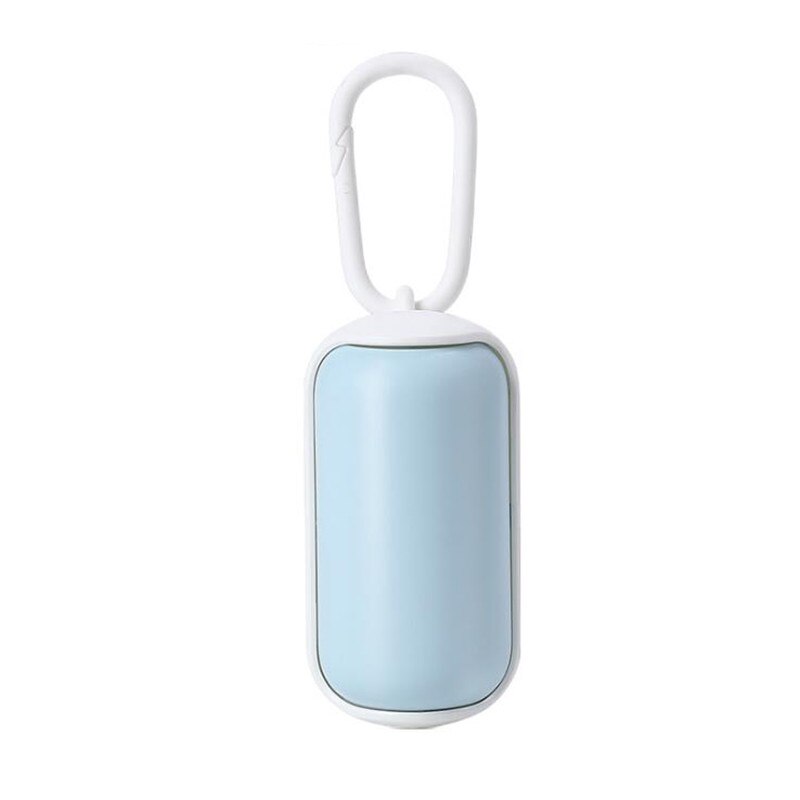 Portable Toilet Waste Box With Handle Trash Box Pet Toilet Bag Dispenser Pet Toilet Cleaning Supplies: white-blue