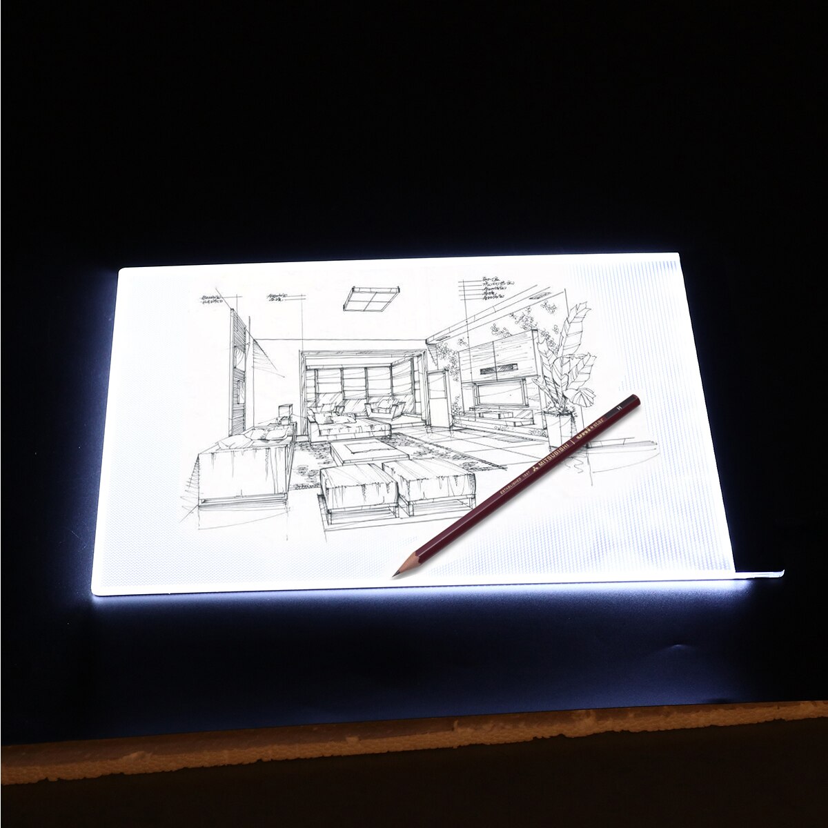 Artist Stencil Board Lighting Box US Adapter Advertisement Displaying Boards A4 LED Light Box Tracing Drawing Board
