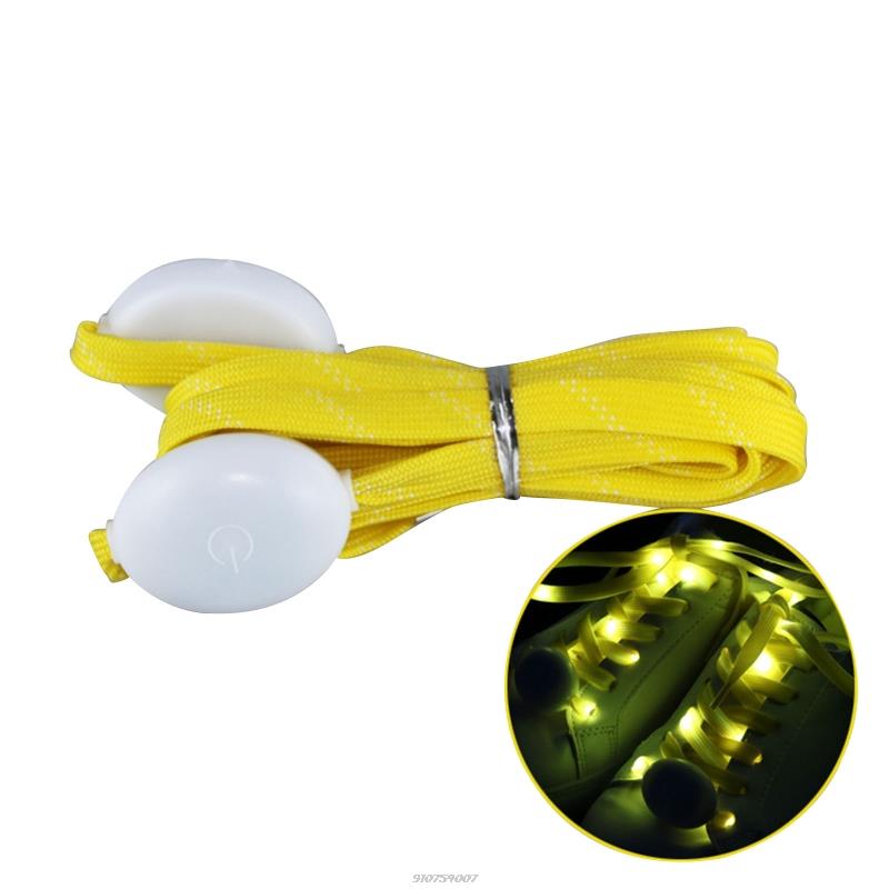 LED accendi lacci per scarpe luce lampeggiante incandescente LED lacci divertenti luminosi lacci per scarpe luminosi colorati per adolescenti adulti F92E: Yellow