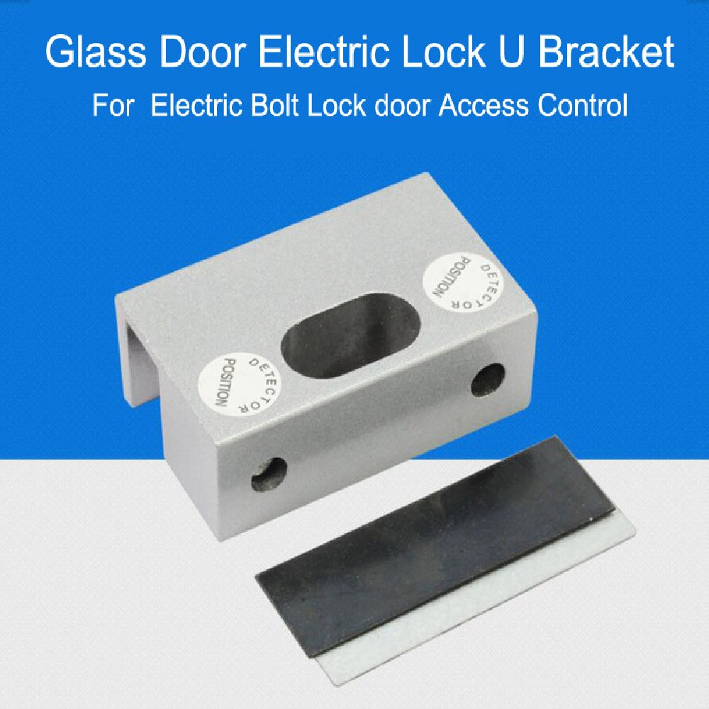 Glass Door Clamp U Bracket for Electric Bolt Lock door Access Control System Clamp Bracket For Frameless Glass