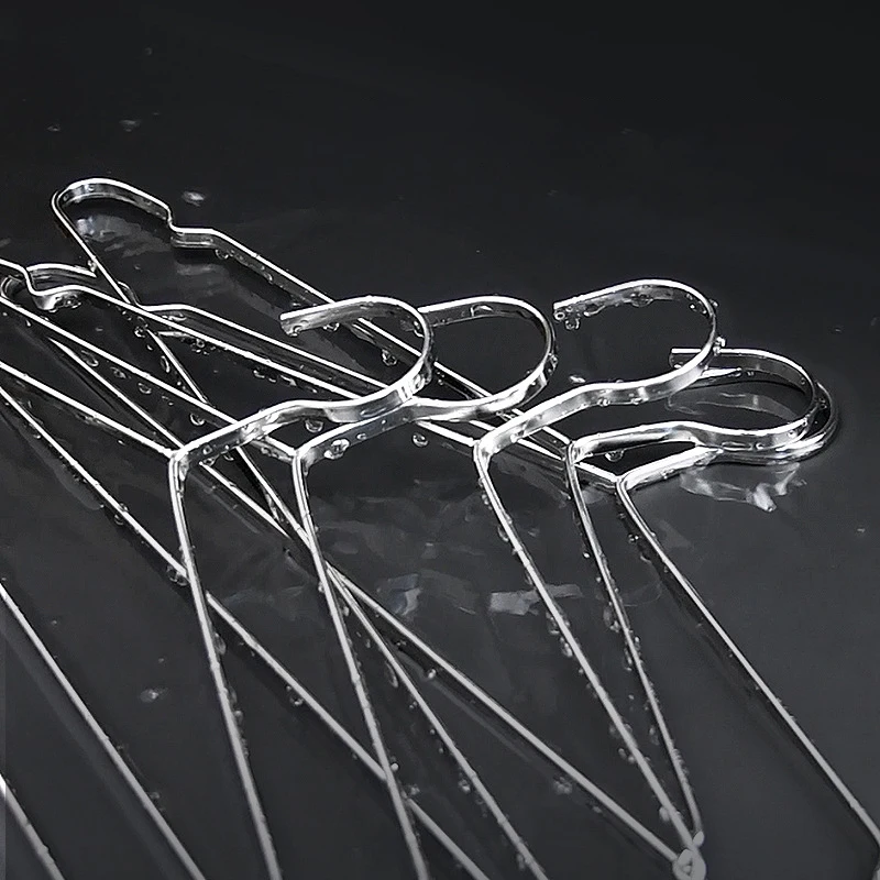 5/10 st klädhängare i rostfritt stål, 40/42/45/47cm stora galgar för vuxna, torkställningar för klänningar, t-shirts, kappor, tröjor