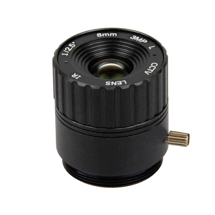 Objetivo de cámara cctv 8mm lente Iris fija, 1/2.5 cs montaje fijo F1.6 para cámara de seguridad. CS-8mm(3MP)C