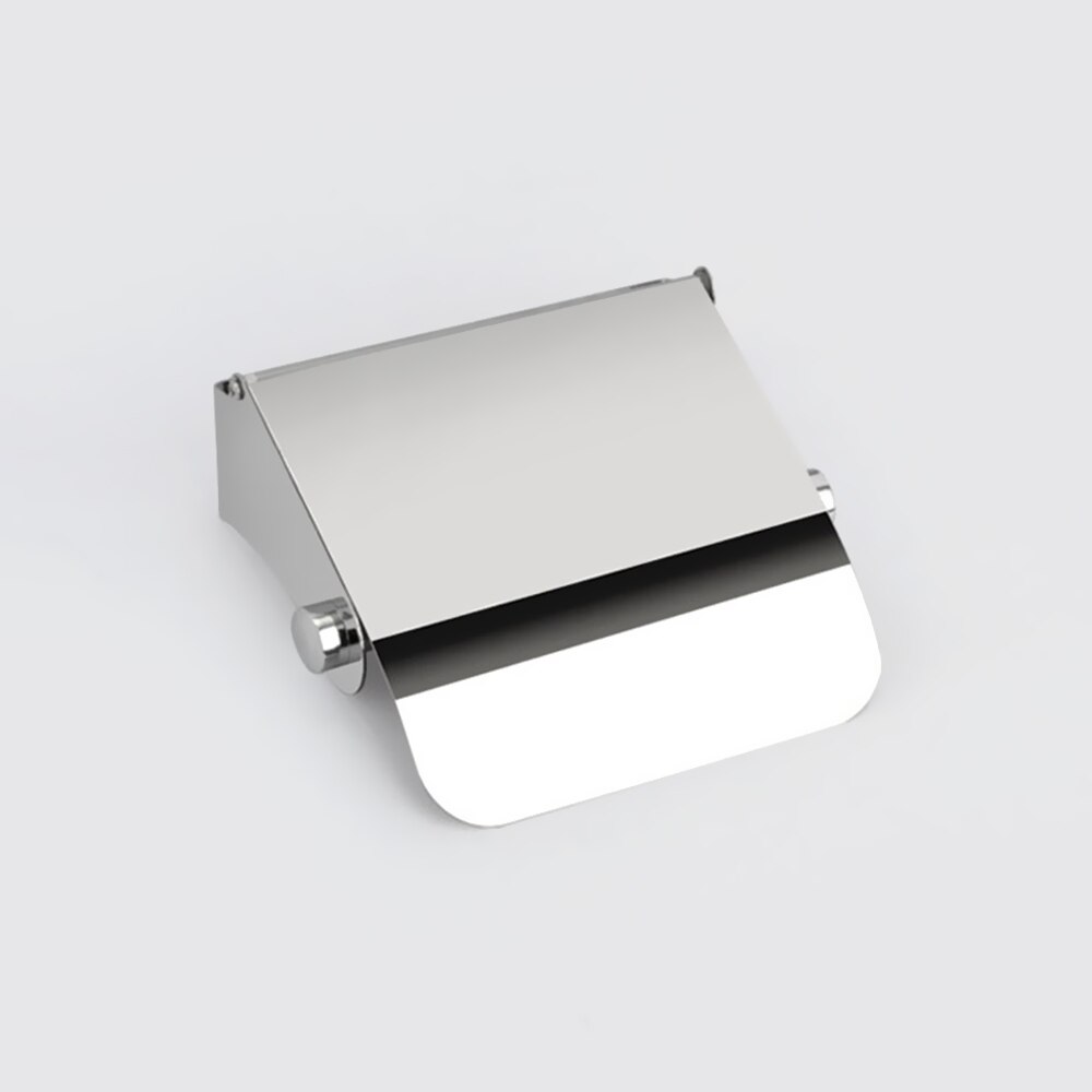 Wall Mount Toilet Paper Holder with Cover Stainless Steel Roll Paper Holder Bathroom Fixture Bathroom Accessories