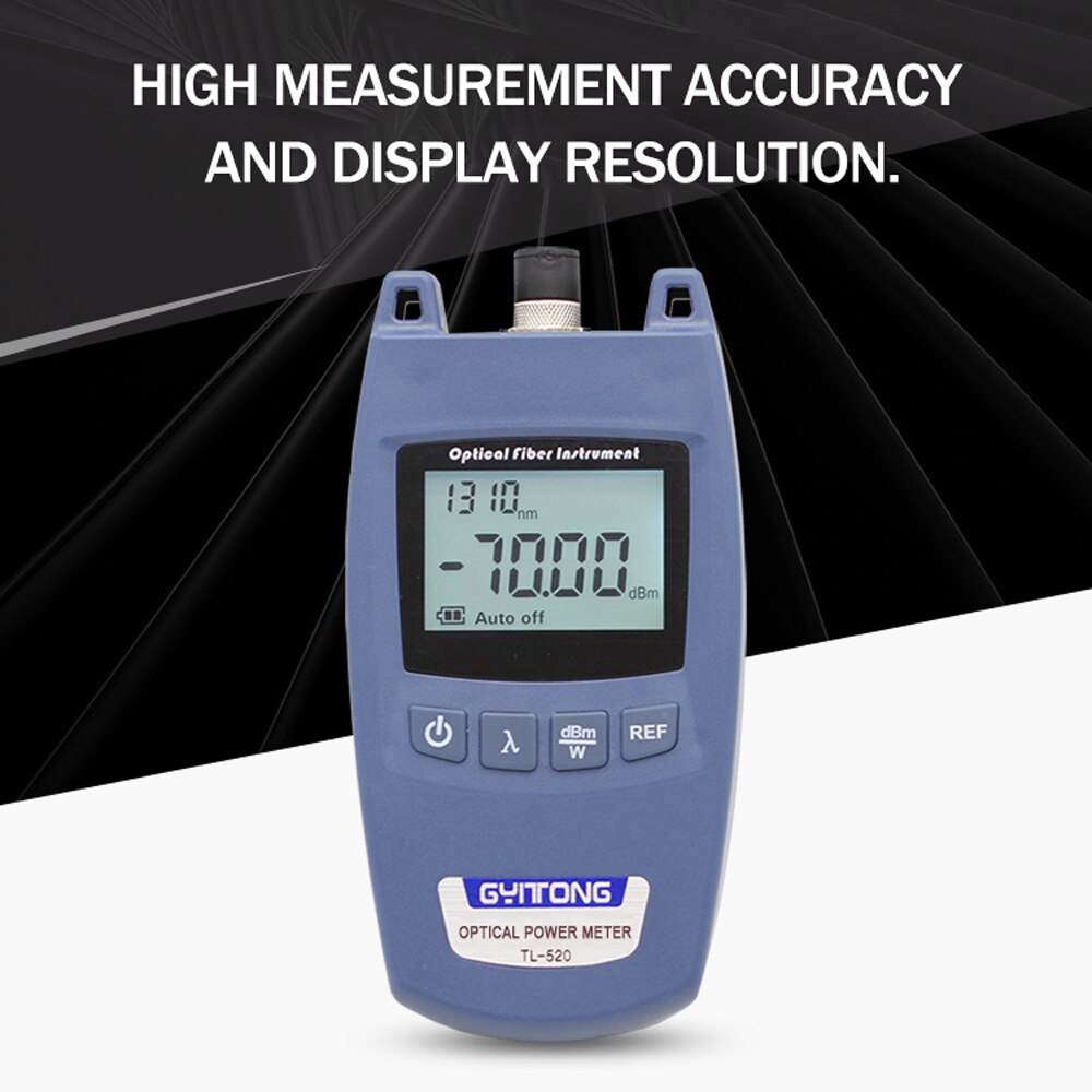 KKMOON TL-520 Handheld Universal Optical Power Meter Connector Machine Fiber Optic Cable Tester Visual Fault Locator