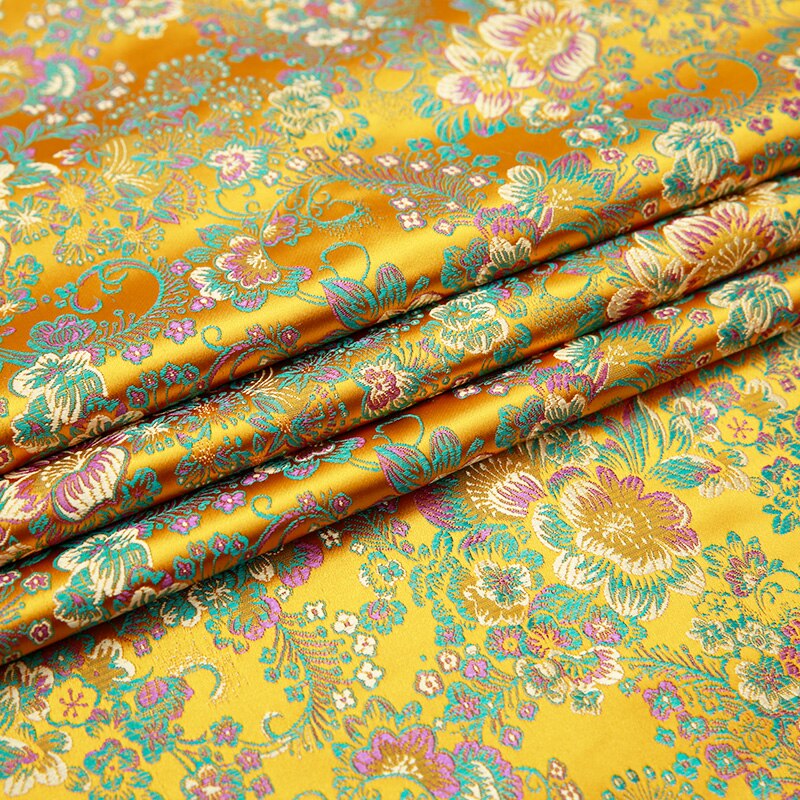 Brocade pattern garment fabric satin jacquard fabrics for sewing cheongsam diy patchwork garmen