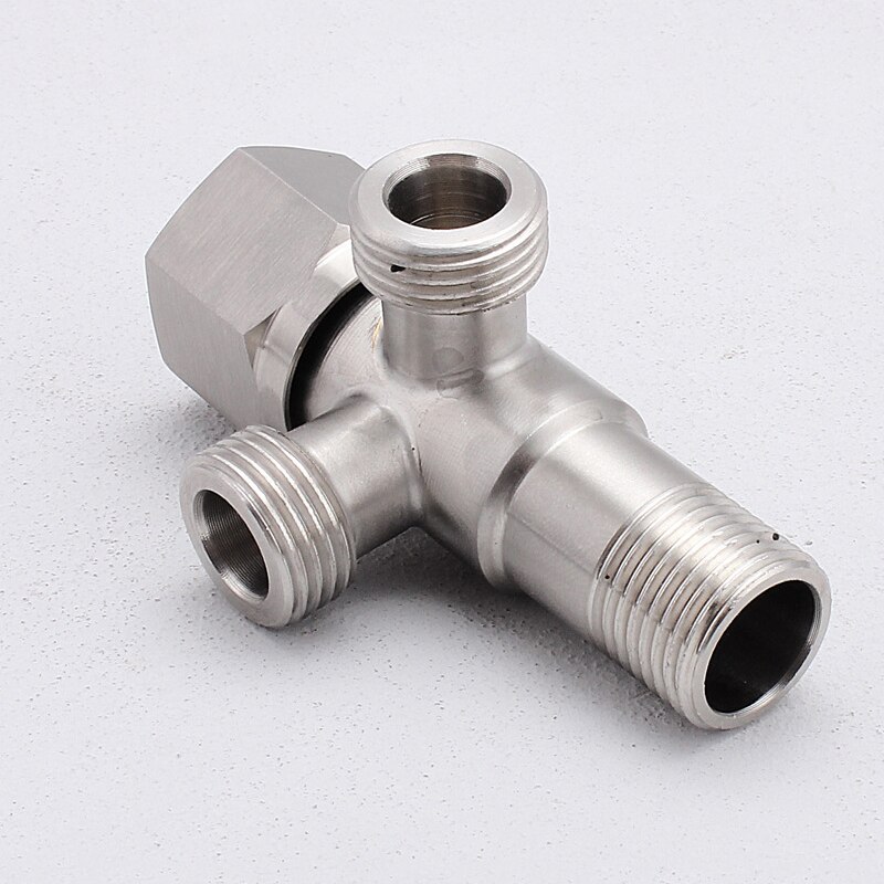 Stainless Steel Angle Valve Wall Mounted Water Control Valve Diverter Toilet Valve for Bathroom Kitchen Sink Basin Water Heater