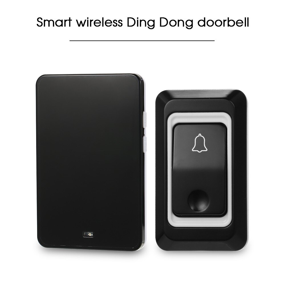 Wireless AC Doorbell with Push Button Smart Ding Dong Doorbell