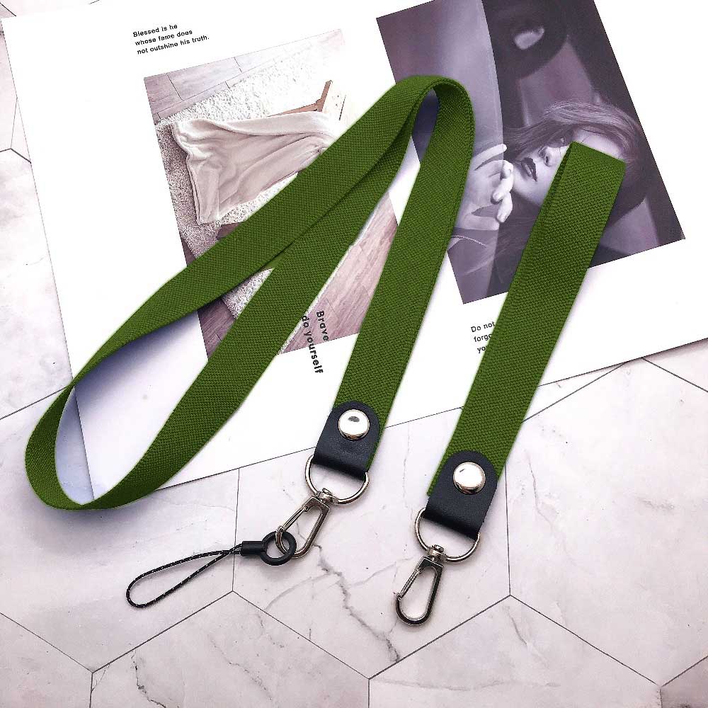 Cell Phone Neck Wrist Strap Lanyard For iPhone Xiaomi Redmi Samsung Huawei ID Card Badge Holder Key Cord Keycord Landyard Mobile: Army Green