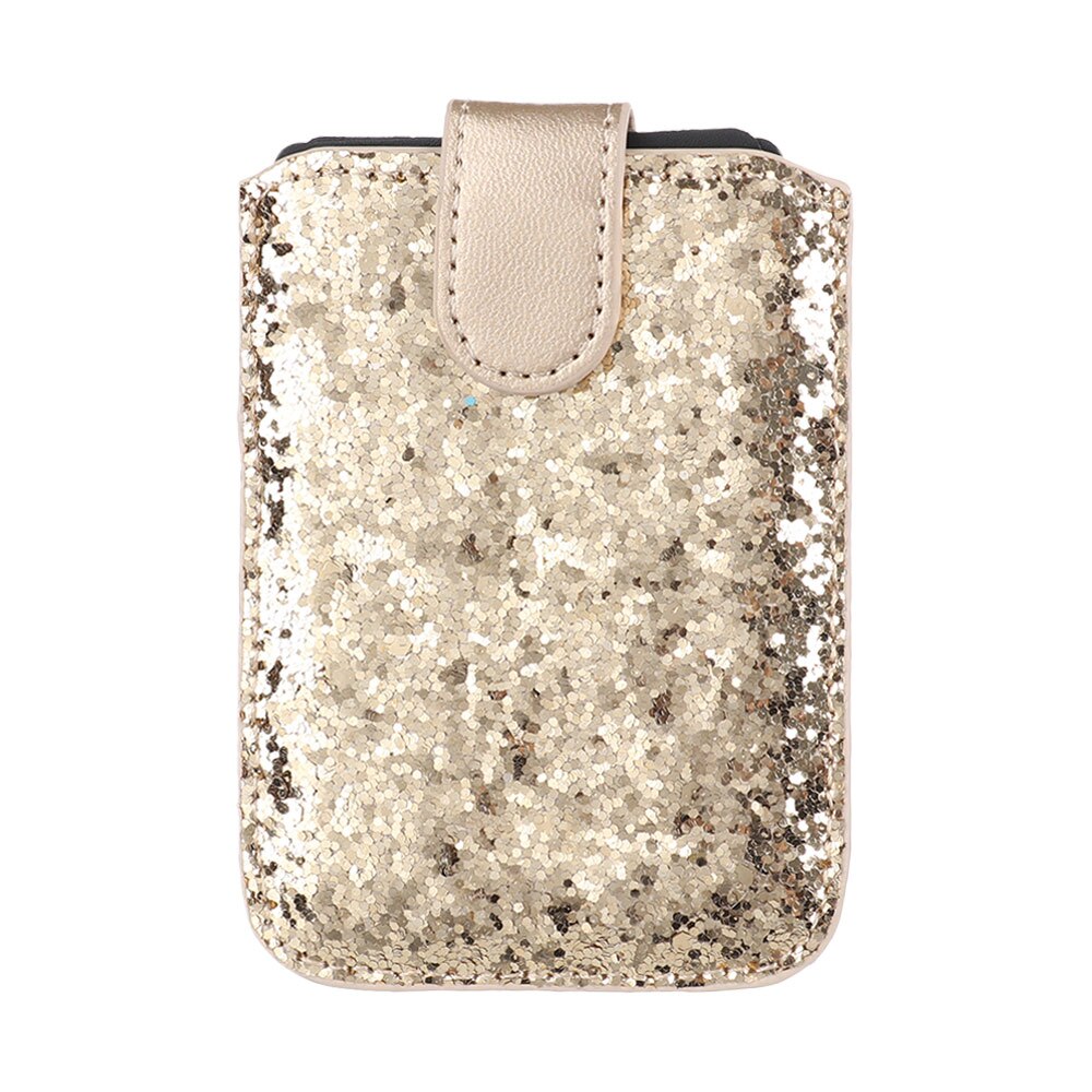 1PC RFID Blocking Credit Card Holder 5 Pull Sequins Card Sleeve Case Adhesive Sticker Universal Sequins Cell Phone Wallet Case