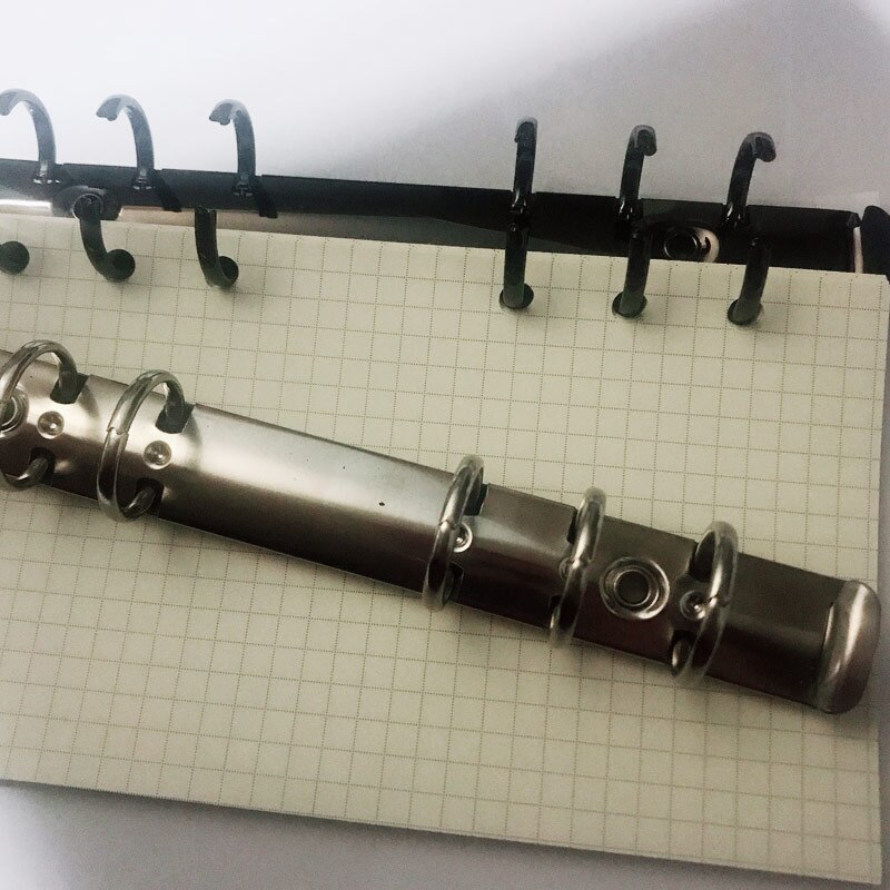 40 Sheets/Set A6 Loose-Leaf Notebook 6 Holes Filler Papers And Clip Metal Stainless Spiral Binder File Folder Offic
