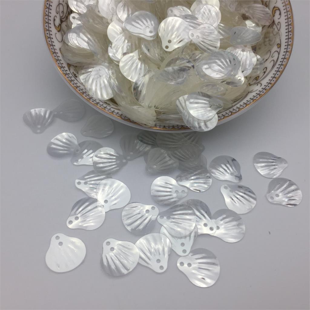 50g 13mm schelp pailletten losse pvc pailletten voor knutselwerkjes kinderen naaien doe-het-zelf jurk kleding accessoires kristal witte confetti