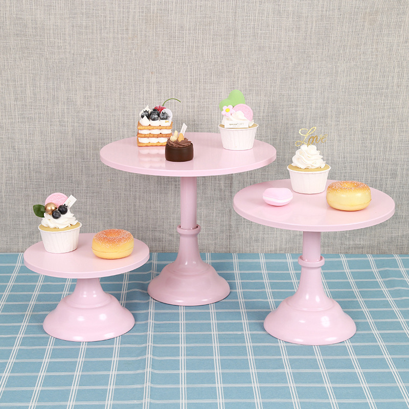 Présentoir à Gâteau en Métal T1 de 8, 10 et 12 Pouces, Table à Dessert pour ixà Domicile
