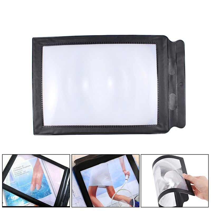 Large Reading Magnifier Big A4 Full Page Sheet Magnifying Glass Book Reading Lens Page Reading Glass Lens Magnification