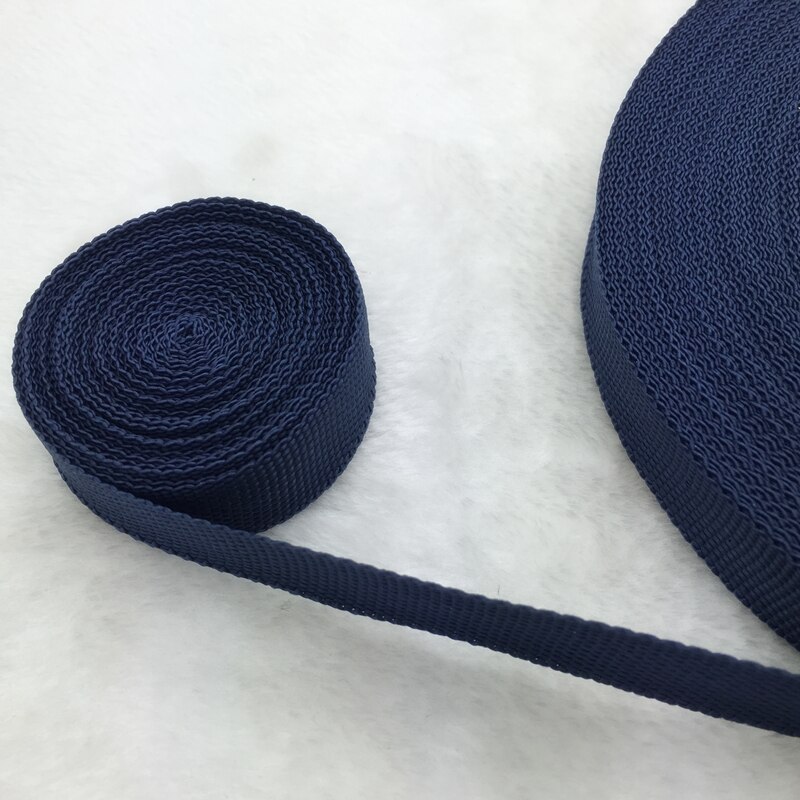 10 Yards/Roll 3/4 &quot;20mm Brede Band Nylon knapzak Strapping Zakken Ambachten: Navy blue