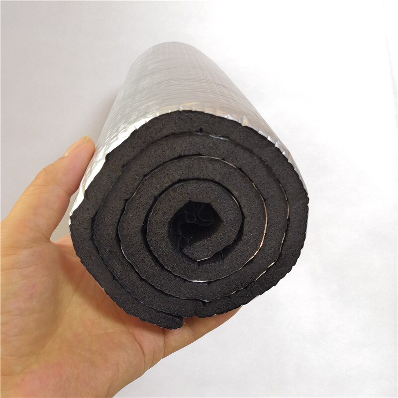 Vandtæt varmeisolering isolering materiale tykkelse 10mm aluminiumsfolie eva lydisolering pad bredde 30,40,50cm