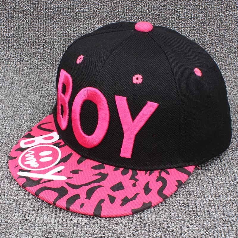 ALTOBEFUN-Gorra Snapback para niño de 3 a 8 años, gorra de béisbol ajustable, Hip Hop, CC904: Rosa