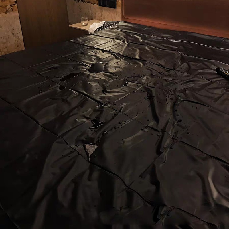 Leather Waterproof Bedding Pvc Vinyl Couple Cushion Mat Bed Sheet Allergy Relief Bed Cover Sheets For Adult Couples Play SPA
