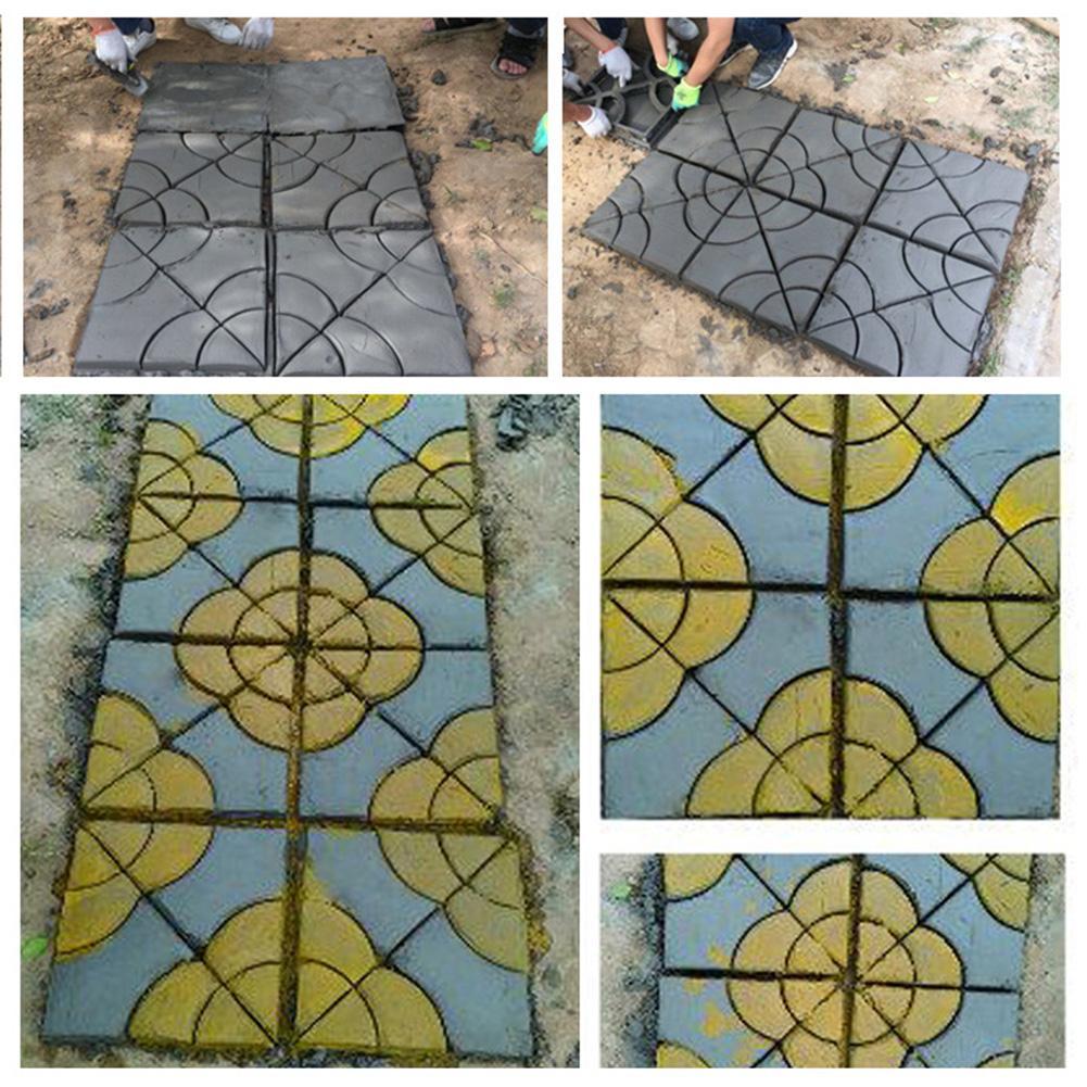 Garden Path Maker Mold DIY Paving Cement Stone Road Concrete Mould