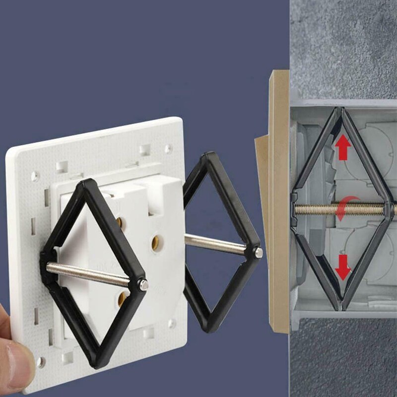 1 Set Wall Mount Switch Box Reparatie Tool Switch Cassette Hersteller Ondersteuning Staaf Elektricien Accessoires